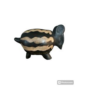 Hand Painted Ceramic Armadillo Make in Honduras 4 x 5 1/2